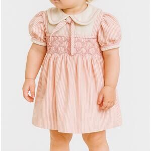 Vintage Polly Flinders Dress 2T Pink Smocked